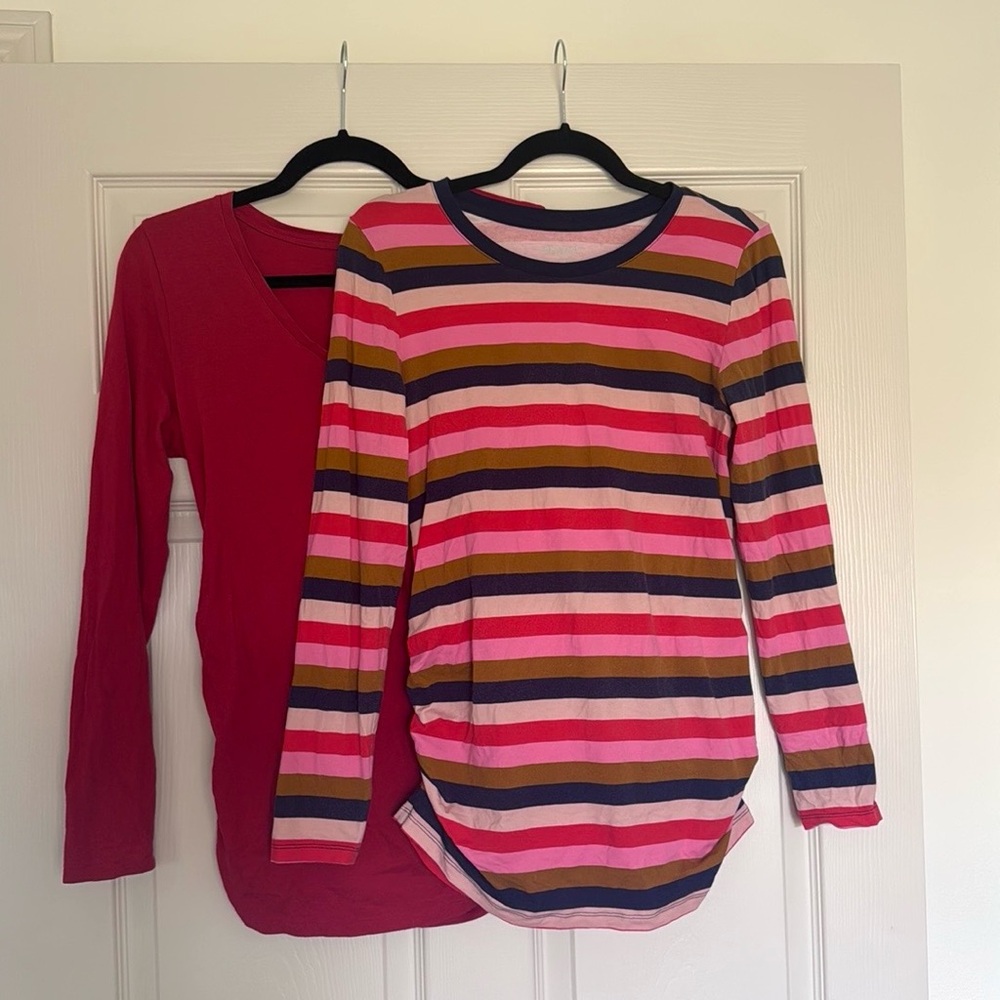 Long Sleeve Maternity Tee Bundle